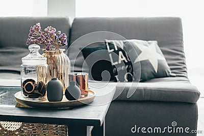 Living room decor Stock Photo