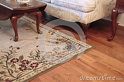 Living room floor Stock Photo