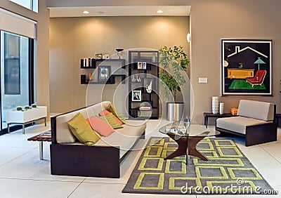 Living Room Editorial Stock Photo