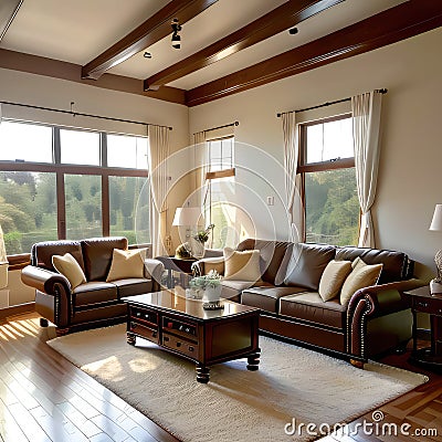 living room interior Stock Photo