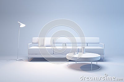 Living-room interior in minimalism style Stock Photo