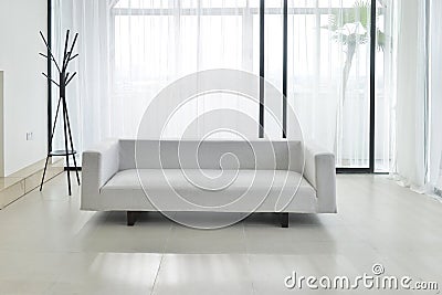 Cloth sofa in living room Stock Photo