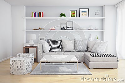 Living room Stock Photo