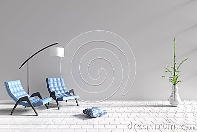 Living room in relax day. Stock Photo