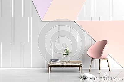 Living room in relax day. Stock Photo