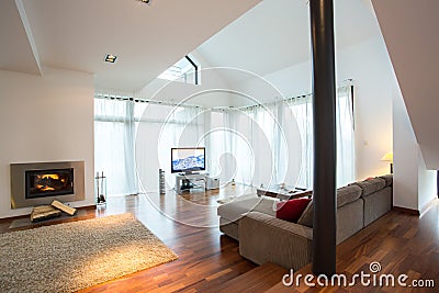 Living room in traditional design Stock Photo