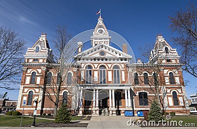 Livingston County Courthouse, Pontiac, Illinois Stock Photo