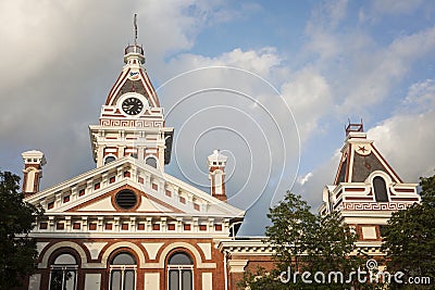 Livingston County - old Courthouse in Pontiac Stock Photo