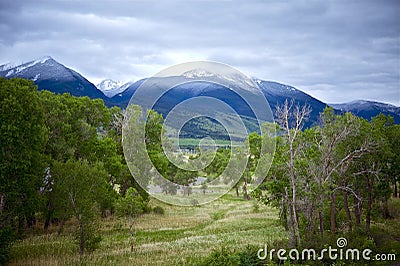 Livingston Montana Stock Photo