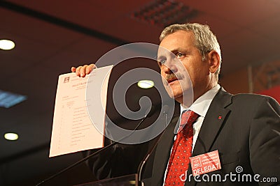 Liviu Dragnea Editorial Stock Photo