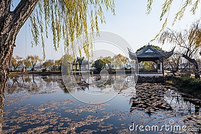 Liyuan Garden in Wuxi city of jiangshu province of china Stock Photo