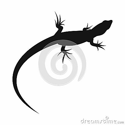 Lizard icon, simple style Vector Illustration