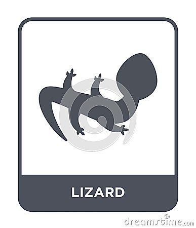 lizard icon in trendy design style. lizard icon isolated on white background. lizard vector icon simple and modern flat symbol for Vector Illustration