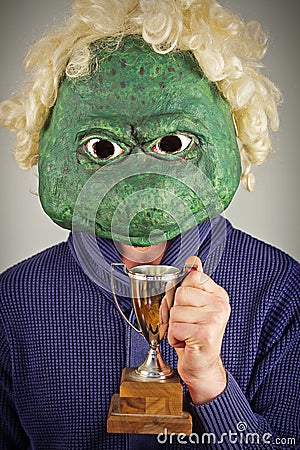 Lizard Mask Sweater Stock Photo