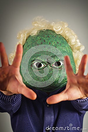 Lizard Mask Sweater Stock Photo