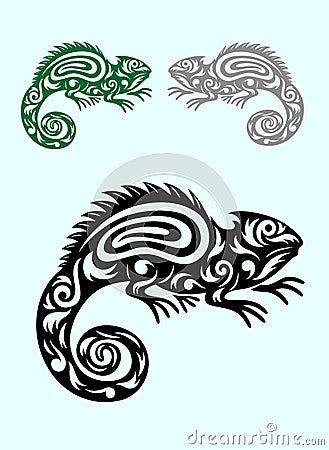 Lizard ornate Vector Illustration