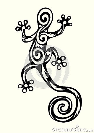 Lizard ornate Vector Illustration