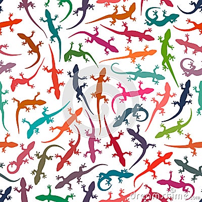 Lizards pattern Vector Illustration