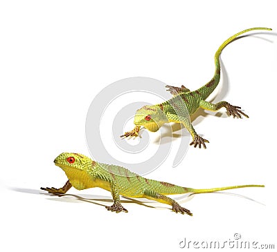 Lizards toys Stock Photo