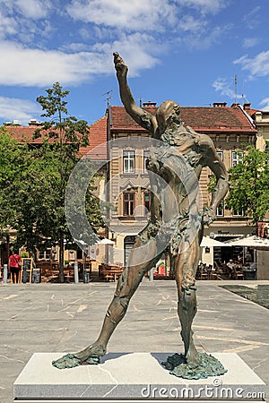 Statue of Prometheus Editorial Stock Photo