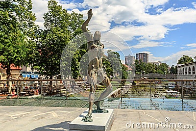 Statue of Prometheus Editorial Stock Photo