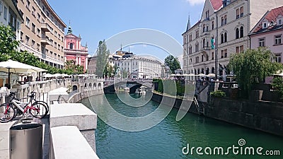 LjubljanicaÂ´s river Stock Photo