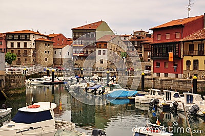Llanes, Asturias, Spain. Marina Stock Photo