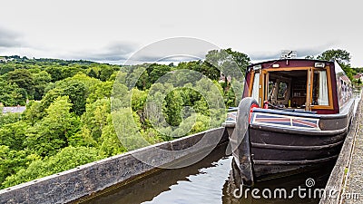 Llangollen Aqueduct in Wales, UK Stock Photo