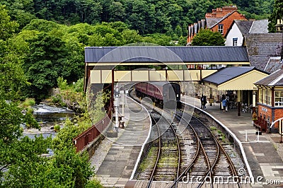 Llangollen Railway Staion Stock Photo