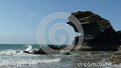 Llangrannog beach, Ceredigion, Wales Stock Photo
