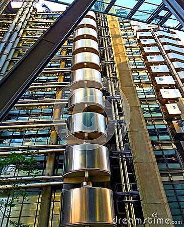 Lloyds of London Iconic Building Editorial Stock Photo