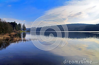 Llyn On reservoir, Nant-ddu, Brecon Beacons National Park. Stock Photo