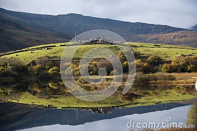 Llynnau Mymbyr - Lakes in Snowdonia Stock Photo