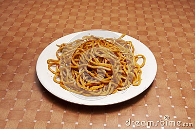 Lo Mien Noodles Stock Photo