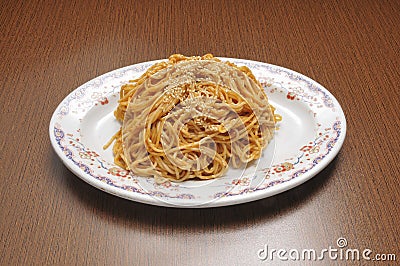 Lo Mien Noodles Stock Photo