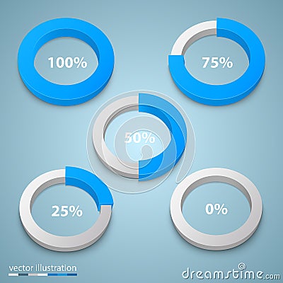 Load in a circle art Vector Illustration