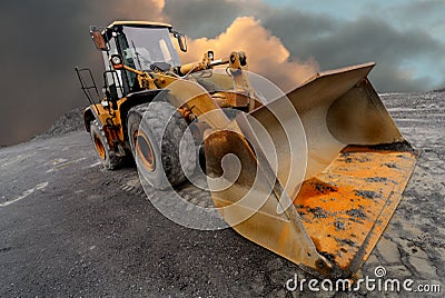 Loader excavator Stock Photo