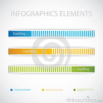 Loading bars Vector Illustration