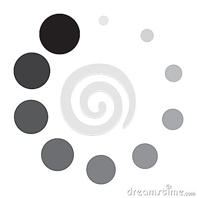 Loading circle icon. Waiting symbol. Process indicator Vector Illustration