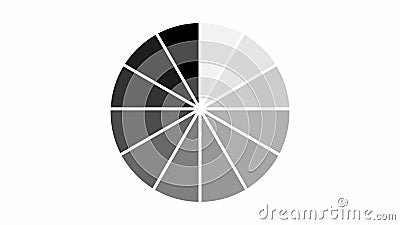 Loading Circle Icon On White Background Animation Stock Footage - Video
