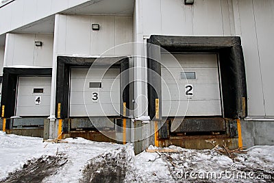 Loading docks Stock Photo