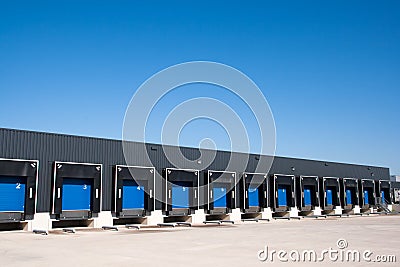 Loading docks Stock Photo