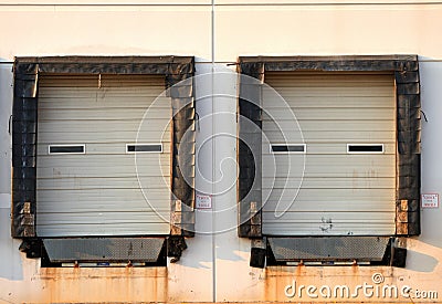 Loading Docks Stock Photo