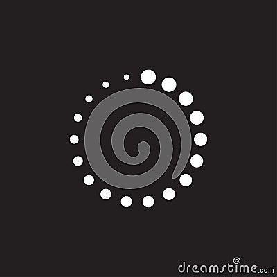 Loading icon. Indicator for loading progress Vector Illustration