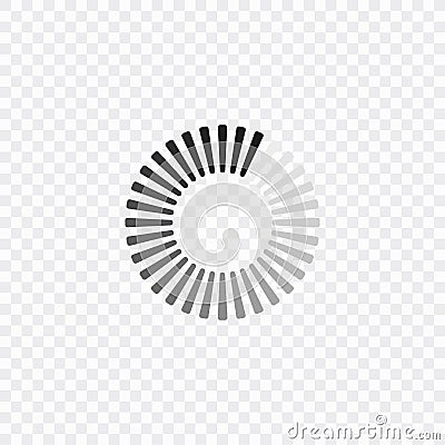 Loading icon. Load system. Data load. Loading bar. Vector illustration. EPS10. Vector Illustration