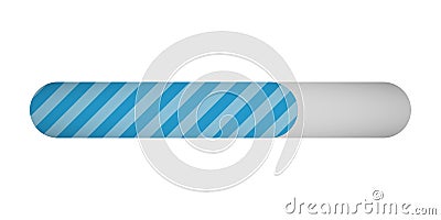 Loading progress status bar on white background Vector Illustration