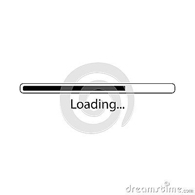 Loading sign icon. Loading. Vector illustration eps 10 Cartoon Illustration