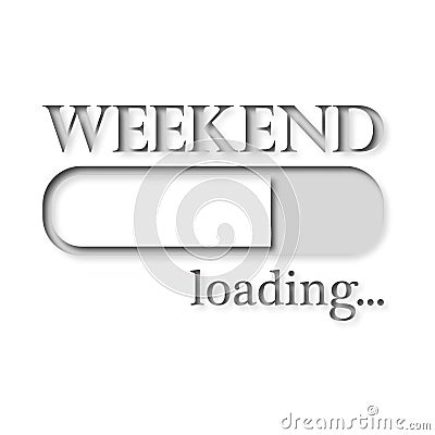 Loading Weekend Vector Illustration