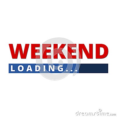 Loading Weekend Vector Illustration