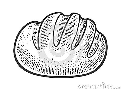 Loaf of bread sketch vector illustration Vector Illustration